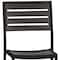Flash Furniture Lark Outdoor Stackable Side Chair w/Faux Gray Wash Teak Poly Slats XU-DG-HW6036-GY-GG - alternate 3